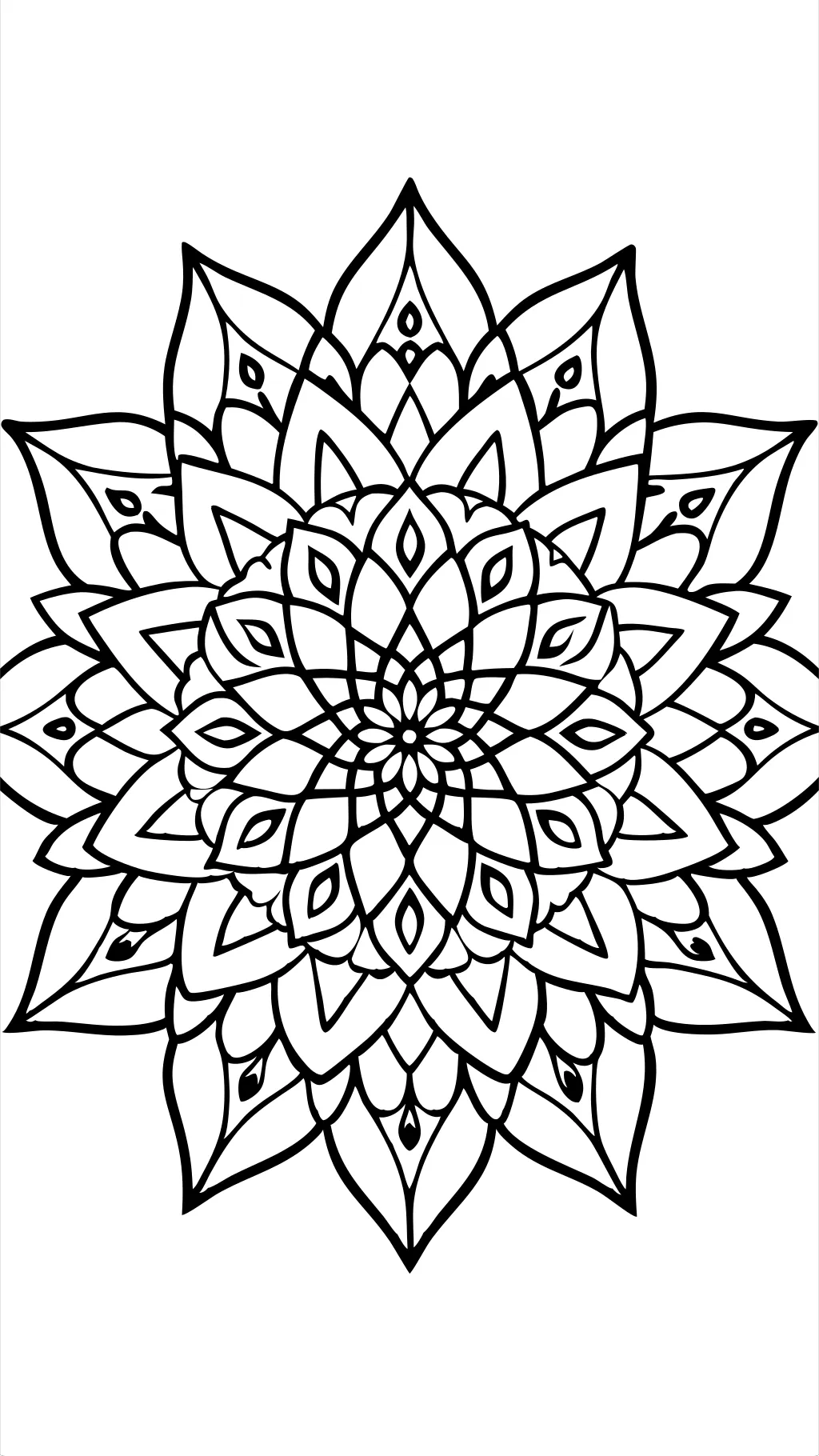 Páginas para colorear para adultos Mandala